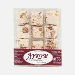 Лукум Восточные сладости с грецким орехом пл/уп 275г