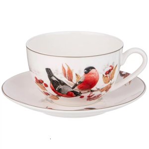 Чайная пара Лефард 300мл Лесная сказка фарфор 16х16х8см 85-1916