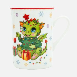 Кружка Лефард 300мл С Новым годом фарфор 11х9х11см 85-1962