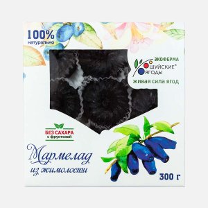Мармелад Экоферма Шуйские ягоды из жимолости на фруктозе 300г