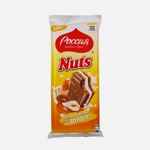Шоколад Россия Щедрая душа Натс с соленой карамелью/фундуком 200г