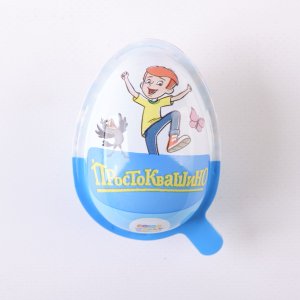 Яйцо шоколадное Тести Кингдом Простоквашино двухслойная паста с игрушкой 20г