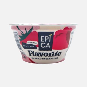 Десерт творожный Эпика Флаворит малина/маскарпоне 7.7% 130г