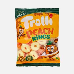 Мармелад Тролли Персиковые колечки 100г