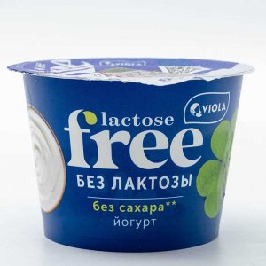 Йогурт Виола безлактозный без сахара 3.4% пл/ст 180г