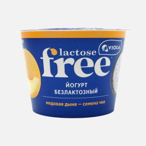 Йогурт Виола безлактозный Медовая дыня-Семена чиа 2.7% 180г