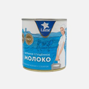Молоко сгущеное Лайме цельное с сахаром 8.5% ж/б/ключ 360г