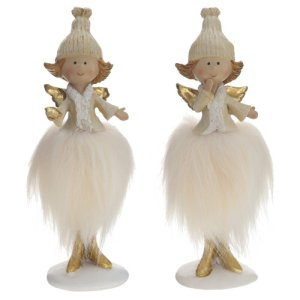 Фигурка декоративная Ангел L6 W6 H15см 2в полимер 774693