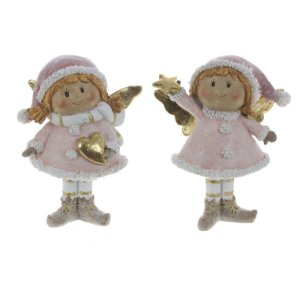 Фигурка декоративная Ангел L8 W5 H10,5см 2в полимер 76314