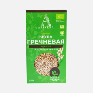 Крупа Аривера Гречневая ядрица непропаренная 500г