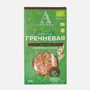 Крупа Аривера Гречневая ядрица непропаренная 500г
