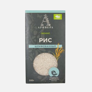 Крупа Аривера Рис шлифованнный к/к 500г