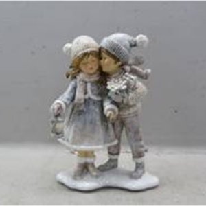 Фигурка декоратив Девочка/Мальчик L9 W5 H12,5см полимер 782390