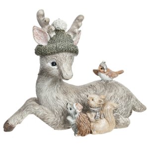 Фигурка декор Олень L13 W6 H10,5см полимер 782426