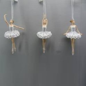 Украшение елочн Балерина подвесное L6 W4 H11см полимер 782399