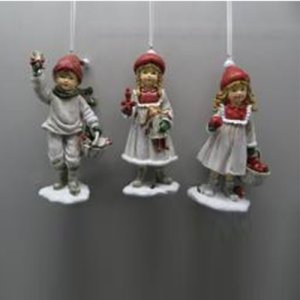 Украшение елочнДевочка/Мальчик подв L7 W4,5 H12,5см полимер 776746