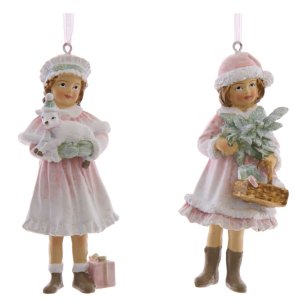 Украшение елочное Девочка L5 W4 H11см полимер 755284