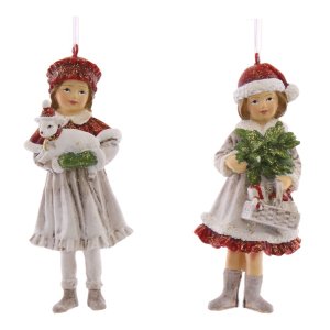 Украшение елочное Девочка L5 W5 H12см полимер 752700