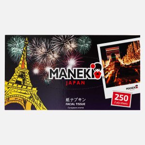 Салфетки Манеки Дрим с ароматом Европы бумаж 2сл белые к/к 250шт