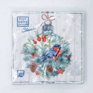 СалфеткиХоумКоллекшнКлассик Сказочное украшение 3сл 20 лист