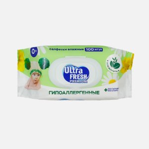 Салфетки Ультра Фреш Премиум Фитолиния детские влажные 100шт