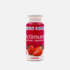 Продукт кисломолочный Актимуно Клубника 1.5% пл/б 95г