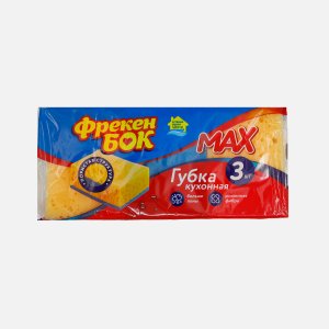 Губка Фрекен Бок крупнопористые Макс 3шт пенополиуретан 21х1х3,5см