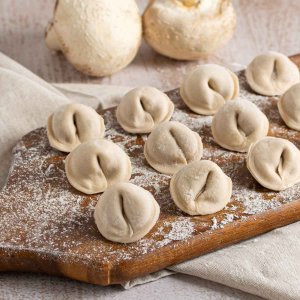 Пельмени с мясом и шампиньонами п/ф вес
