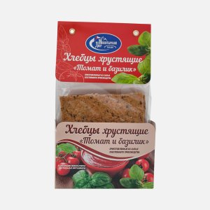 Хлебцы Монастырский Двор Томат и базилик хрустящие 250г
