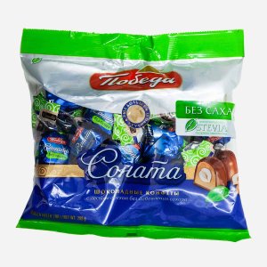 Конфеты Победа вкуса Соната с лесным орехом шок без сах 200г