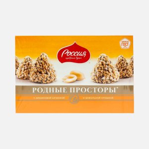 Набор конфет Родные просторы арахис/вафл крошка 180г
