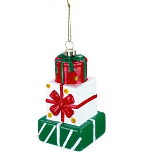 Украшение елоч подвес Подарок мечты 6,1х6,1х10,7см пластик НУ-3353