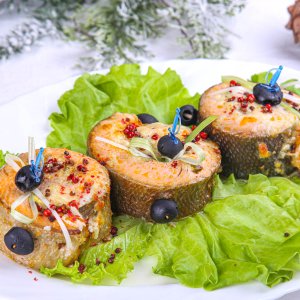 Рулет из красной рыбы По-купечески вес