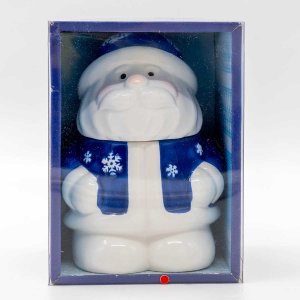 Чай Хилтоп Подарок Цейлона Дед Мороз керам чайница 50г