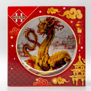 Набор Хилтоп Коллекционные шедевры Чай Цейлонское утро 50г+тарелка