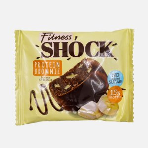 Печенье ФитнесШок протеиновое Брауни банановый глазир б/сах 50г