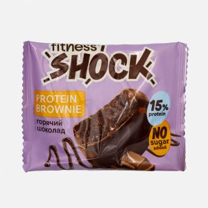 Печенье ФитнесШок протеиновое Брауни Горячий шоколад б/сах 50г