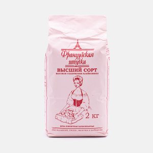 Мука Французская штучка пшеничная для хлебопечки в/с 2кг