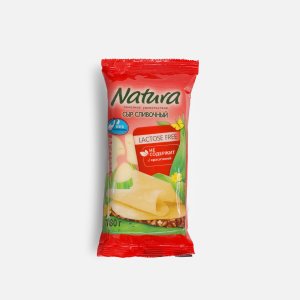 Сыр Натура Сливочный без лактозы 45% пл/уп 180г