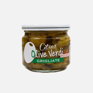 Оливки Ситрес зеленые б/к пикантные Белла ди Чериньола на гриле 230г