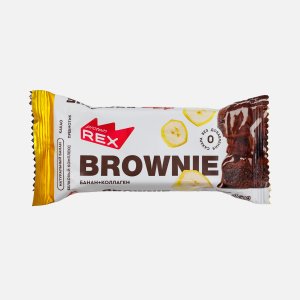 Пирожное Протеин Рекс Брауни протеин Банановое с коллагеном 50г