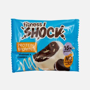 Печенье ФитнесШок протеиновое Брауни с ароматом печенья б/сах 50г