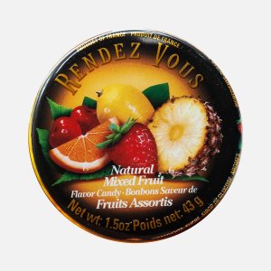 Леденцы Рандеву фруктовое ассорти ж/б 43г