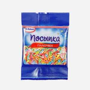 Посыпка ДрБейкерс Палочки цветные пл/пак 10г