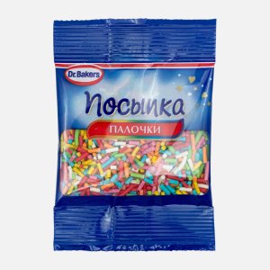 Посыпка ДрБейкерс Палочки цветные пл/пак 10г