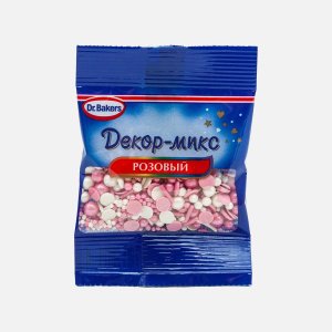 Посыпка ДрБейкерс Декор-микс Розовый пл/пак 10г
