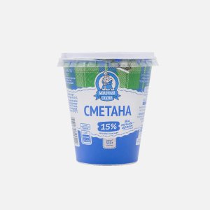 Сметана Молочная сказка 15% пл/ст 320г