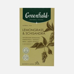 Напиток чайный Гринфилд Нэйчерал Тизан Лемонграсс/Шисандра 20п*1,8г