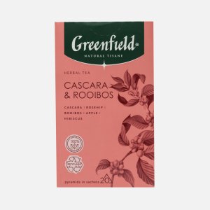 Напиток чайный Гринфилд Нэйчерал Тизан Каскара/Ройбош 20пак*1,8г