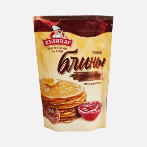 Смесь Кулинар д/выпечки Блины тонкие бездрожжевые пл/пак 250г
